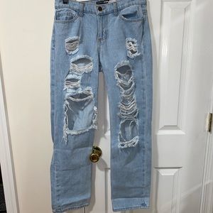 Ripped Boyfriend Jeans